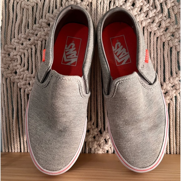 Jersey soft vans. Gray with pink stripe size 6 - Picture 2 of 8
